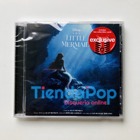 Cd The Little Mermaid La Sirenita Usa - Cd Banda Sonora Soundtrack Target Limited Edition con 2 Tarjetas Coleccionables de Regalo - 15 Temas