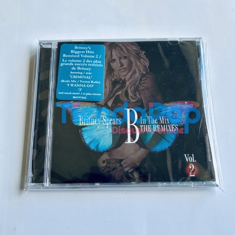 Cd Britney Spears B In The Mix The Remixes Canada - Edicion Limitada con Sticker Frontal Bilingual - 10 Remixes