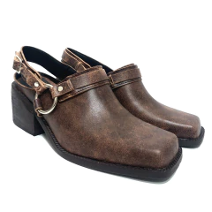 BRIGITTE cuero gastado marrón - comprar online