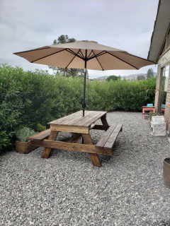 Mesa de Picnic + Quitasol 3 metros en internet