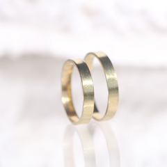 Par de alianzas cinta 3 mm Oro 18k