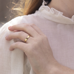Par de alianzas cinta 3 mm Oro 18k - comprar online