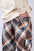PANTALÓN CUADROS CARGO CHOCOLATE