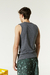 MUSCULOSA ETIQUETA GRIS MEL MEDIO - tienda online
