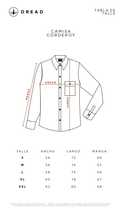 Camisa Corderoy