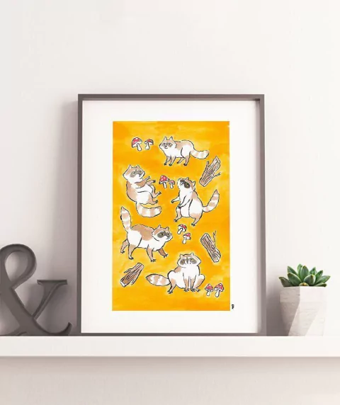 Archivo descargable - Ilustración "Mapaches"