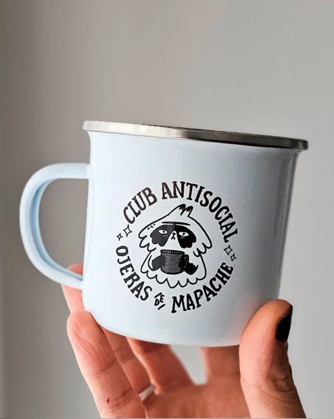 Tazas enlozadas Club Antisocial Ojeras de mapache - comprar online