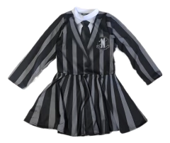 Disfraz Merlina Vestido Escuela Nevermore Cosplay Academia - tienda online