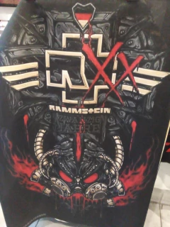 Imagen de Bandera Musica Peliculas Retro Series Poster De Tela Tapiz