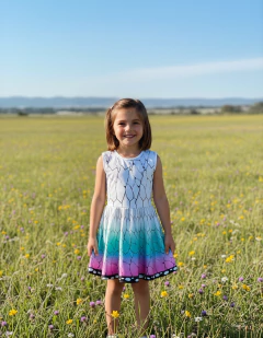 Imagen de Vestido Nezuko Kamado Demon Slayer Para Niñas Tipo Disfraz