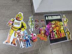 Imagen de Fnaf Cotillon Personalizado Five Nights At Freddy Cumpleaños