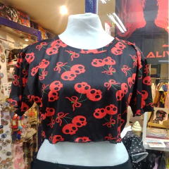 Crop Top Blusa Susan Gotico Aesthetic Y2k Rock Punk 80s 90s - tienda online