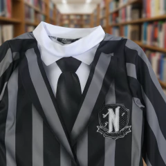 Disfraz Merlina Vestido Escuela Nevermore Cosplay Academia - comprar online