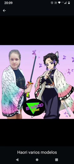 Imagen de Kimono Haori Nezuko Demon Slayer Kimetsu Tanjiro Cosplay