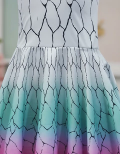 Vestido Nezuko Kamado Demon Slayer Para Niñas Tipo Disfraz