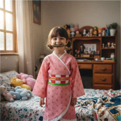 Cosplay Nezuko Disfraz Demon Slayer Niños Infantil Kimono - tienda online