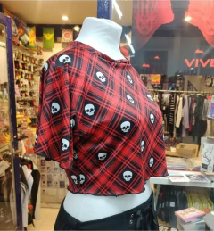 Crop Top Blusa Susan Gotico Aesthetic Y2k Rock Punk 80s 90s - B. Weird Store