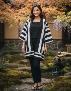 Kimono Haori Nezuko Demon Slayer Kimetsu Tanjiro Cosplay