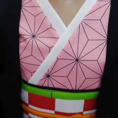 Cosplay Nezuko Completo Disfraz Full Kimono Capa Bambu Cinto - tienda online
