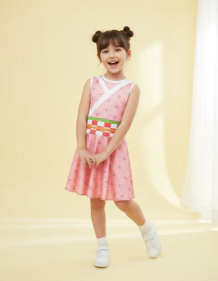 Vestido Nezuko Kamado Demon Slayer Para Niñas Tipo Disfraz