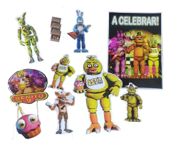 Fnaf Cotillon Personalizado Five Nights At Freddy Cumpleaños - comprar online