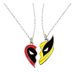 Deadpool Wolverine Collar Doble Para Compartir Best Friends - comprar online