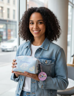 Organizador Sanrio Necessaire Neceser Kuromi Kitty Oficial - B. Weird Store