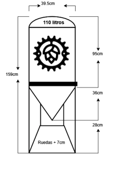 Fermentadores Completos con Base fija en internet