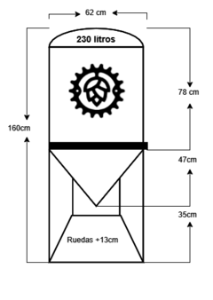 Fermentador Cónico Plástico