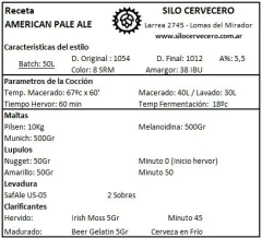 American Pale Ale - APA - Silo Cervecero | Insumos Cerveceros | Cerveza Artesanal