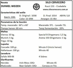 DunkelWeizen - Silo Cervecero | Insumos Cerveceros | Cerveza Artesanal