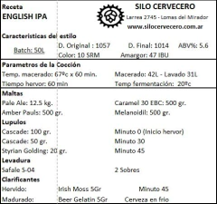 English IPA - Silo Cervecero | Insumos Cerveceros | Cerveza Artesanal