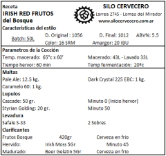 Irish Red con Frutos del Bosque en internet