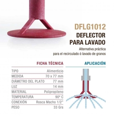 Deflector de Agua para Lavado de Granos - comprar online