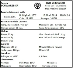 Schwarzbier - Silo Cervecero | Insumos Cerveceros | Cerveza Artesanal