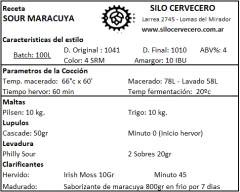 Sour Maracuya - Silo Cervecero | Insumos Cerveceros | Cerveza Artesanal