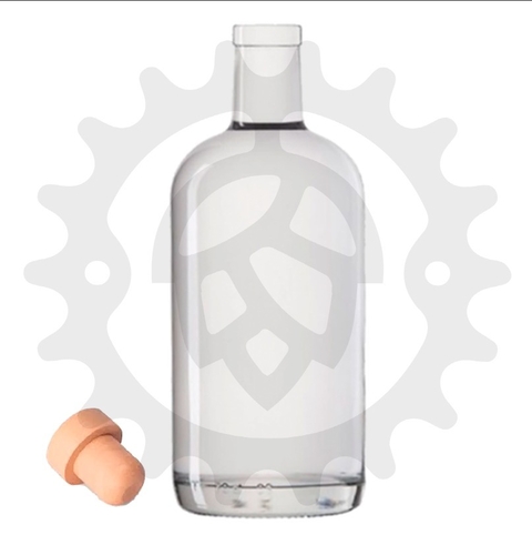 Botella de Gin con tapón