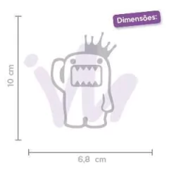Adesivo Domo Kun King Coroa na internet