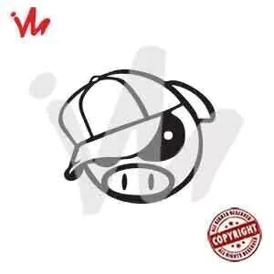 Adesivo Pig Boné - comprar online