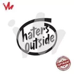 Adesivo Haters Outside