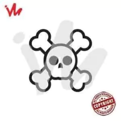 Adesivo Caveira - comprar online