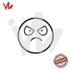 Adesivo Bad Face Emoticon - comprar online