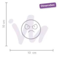 Adesivo Bad Face Emoticon na internet