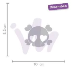 Adesivo Caveira Coração na internet