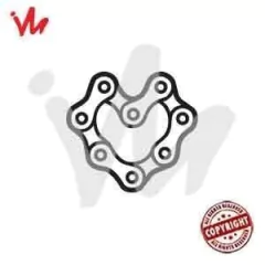 Adesivo Coração Corrente Love - comprar online