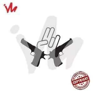 Adesivo Mãozinha Shocker Arma - comprar online