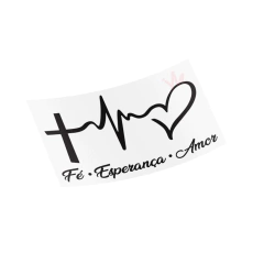 Adesivo Fé Esperança Amor na internet