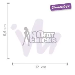 Adesivo No Fat Chicks na internet