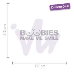 Adesivo Boobies Make me Smile na internet