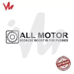 Adesivo All Motor Because Boost is For Pussies